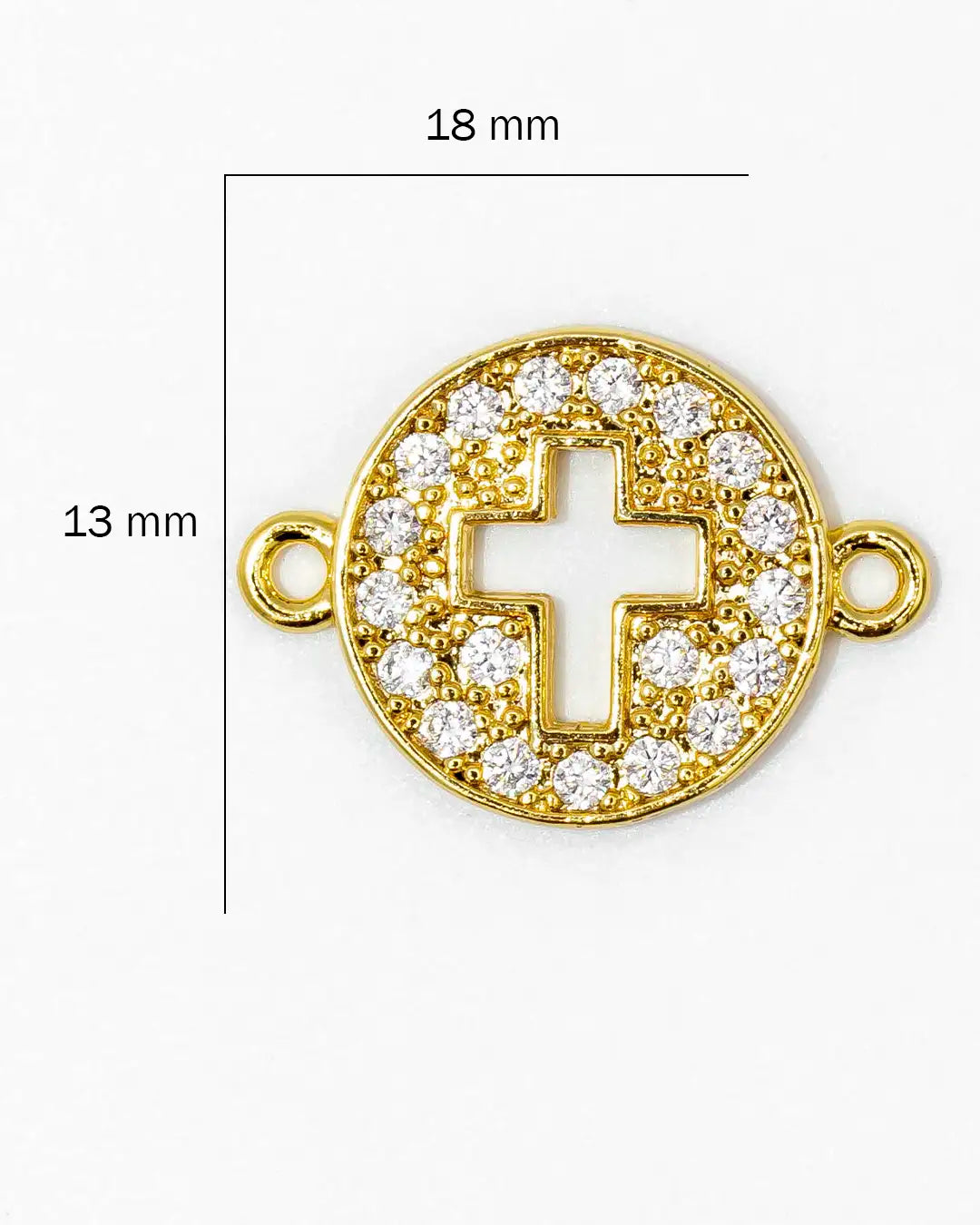 Dije pulsera cruz
