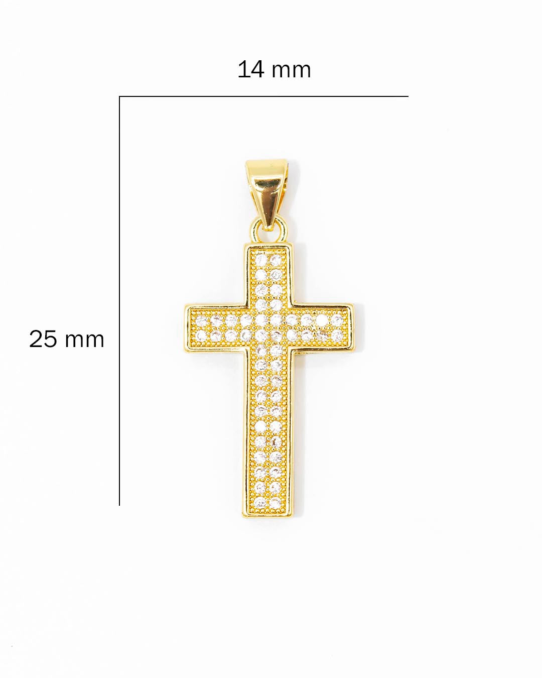 Dije cruz plana circones