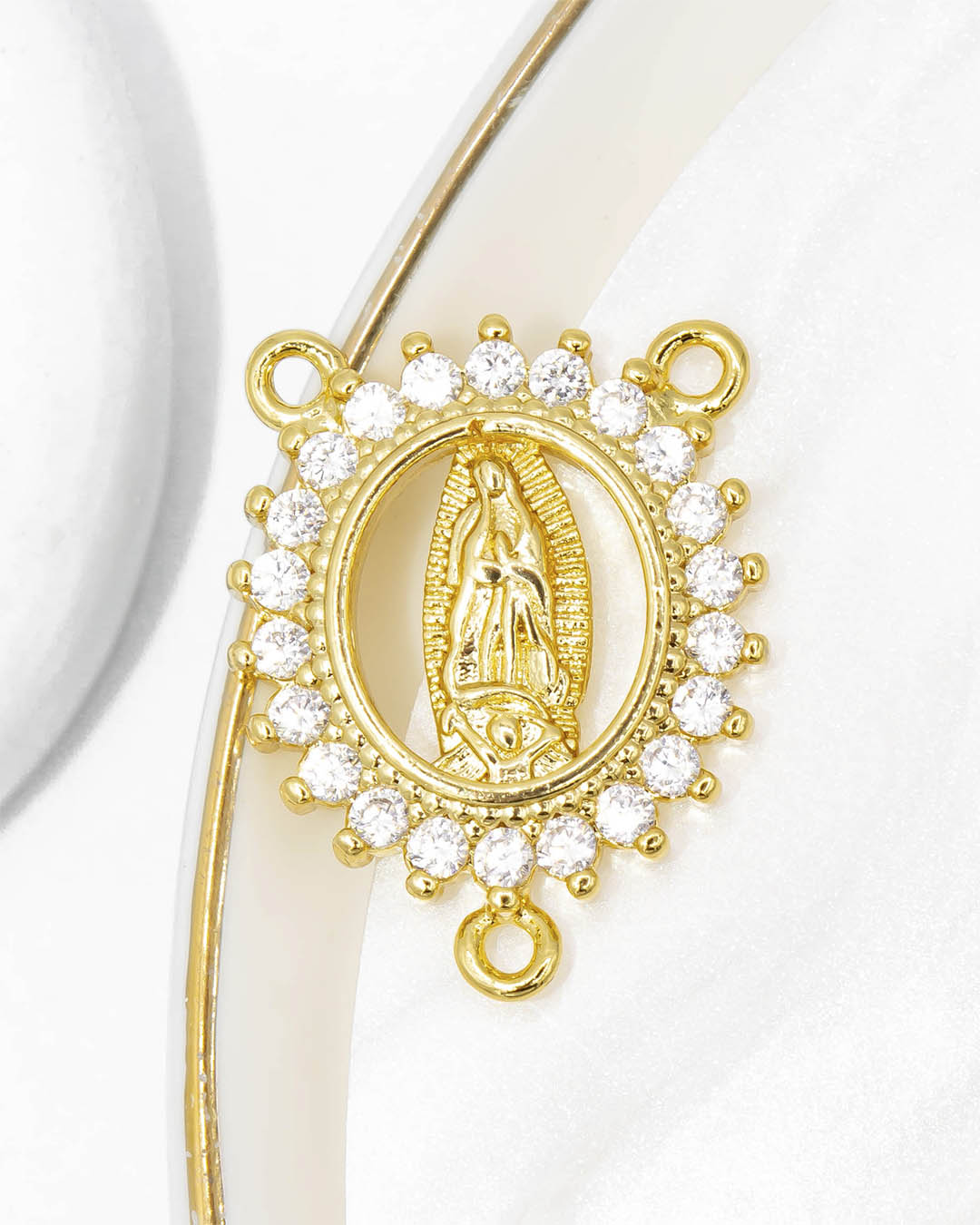 Dije crucero Virgen Guadalupe
