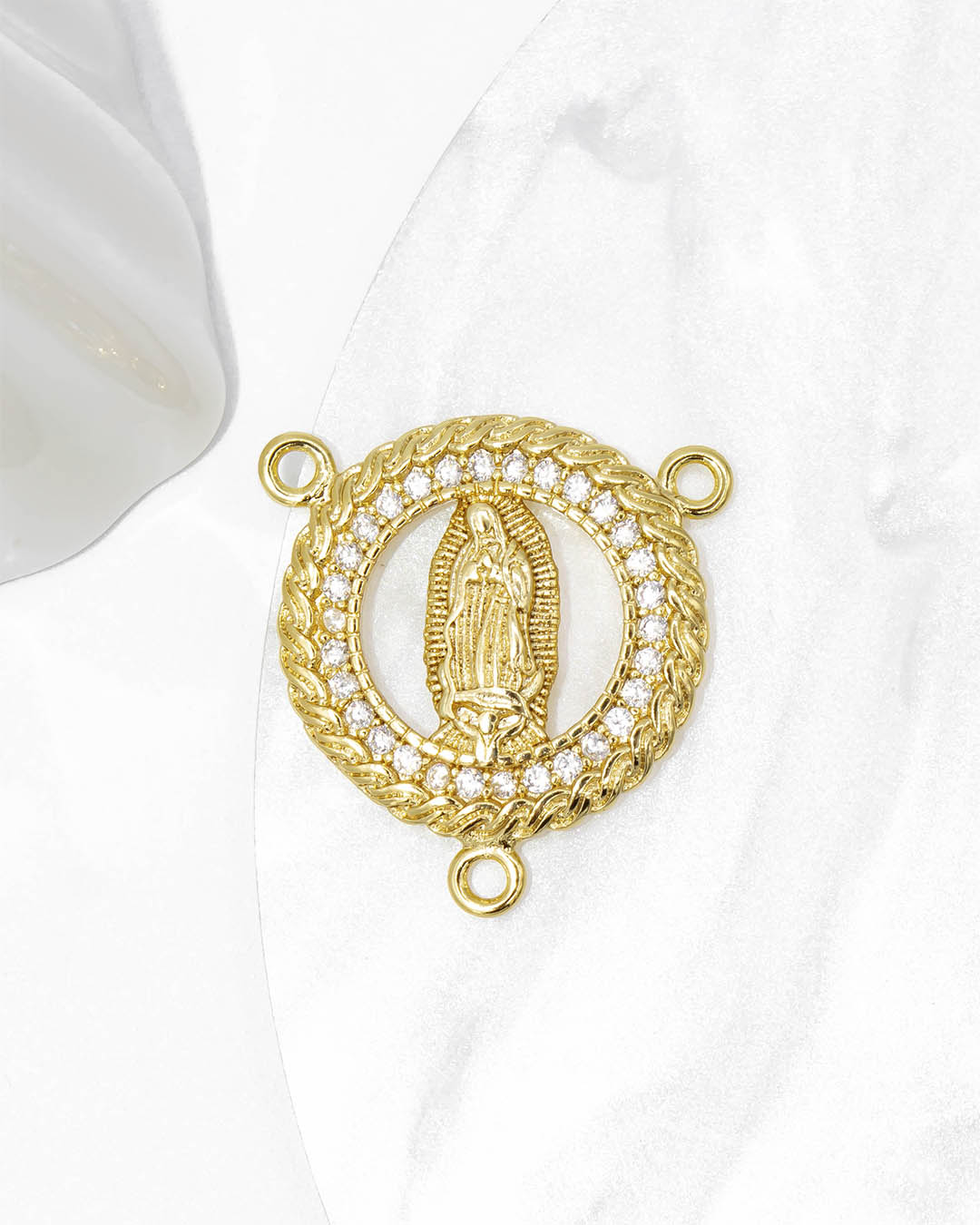 Dije crucero Virgen Guadalupe