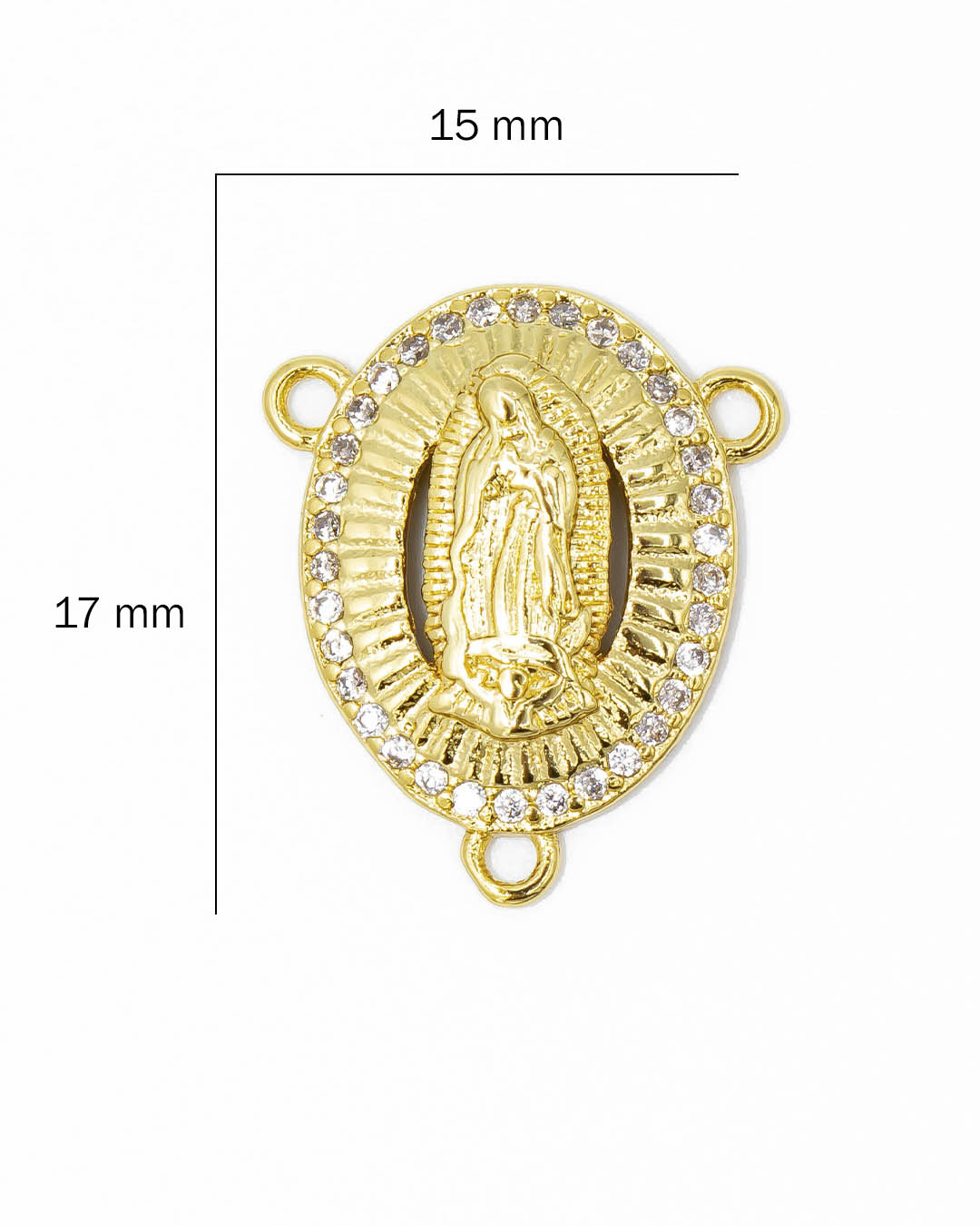 Dije crucero Virgen Guadalupe