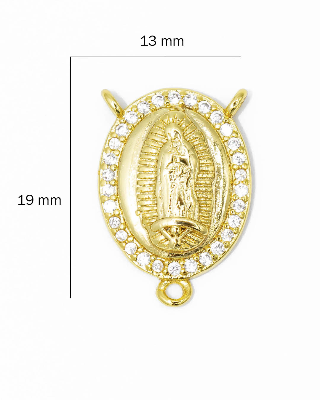 Dije crucero Virgen Guadalupe