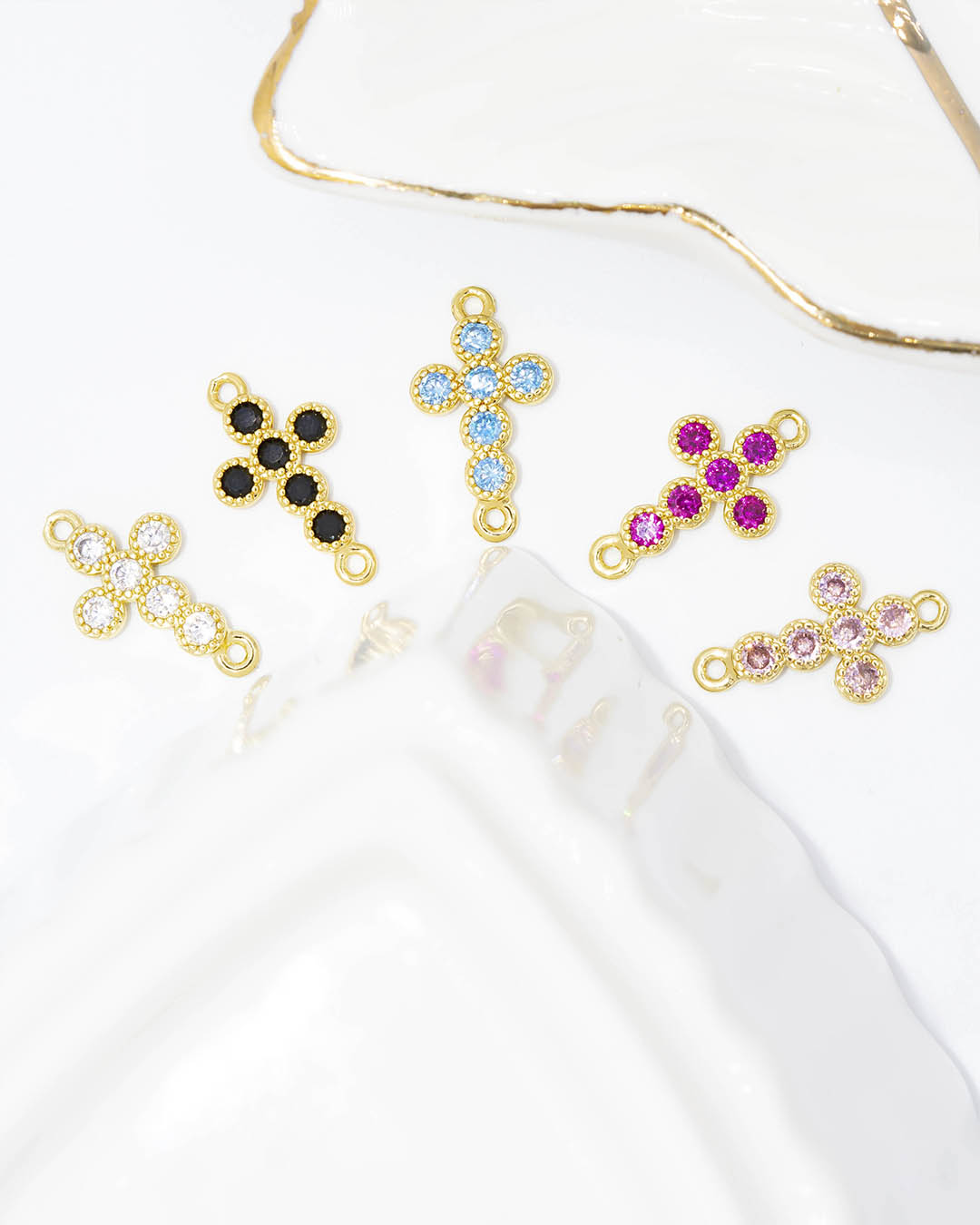 Dije pulsera mini cruz