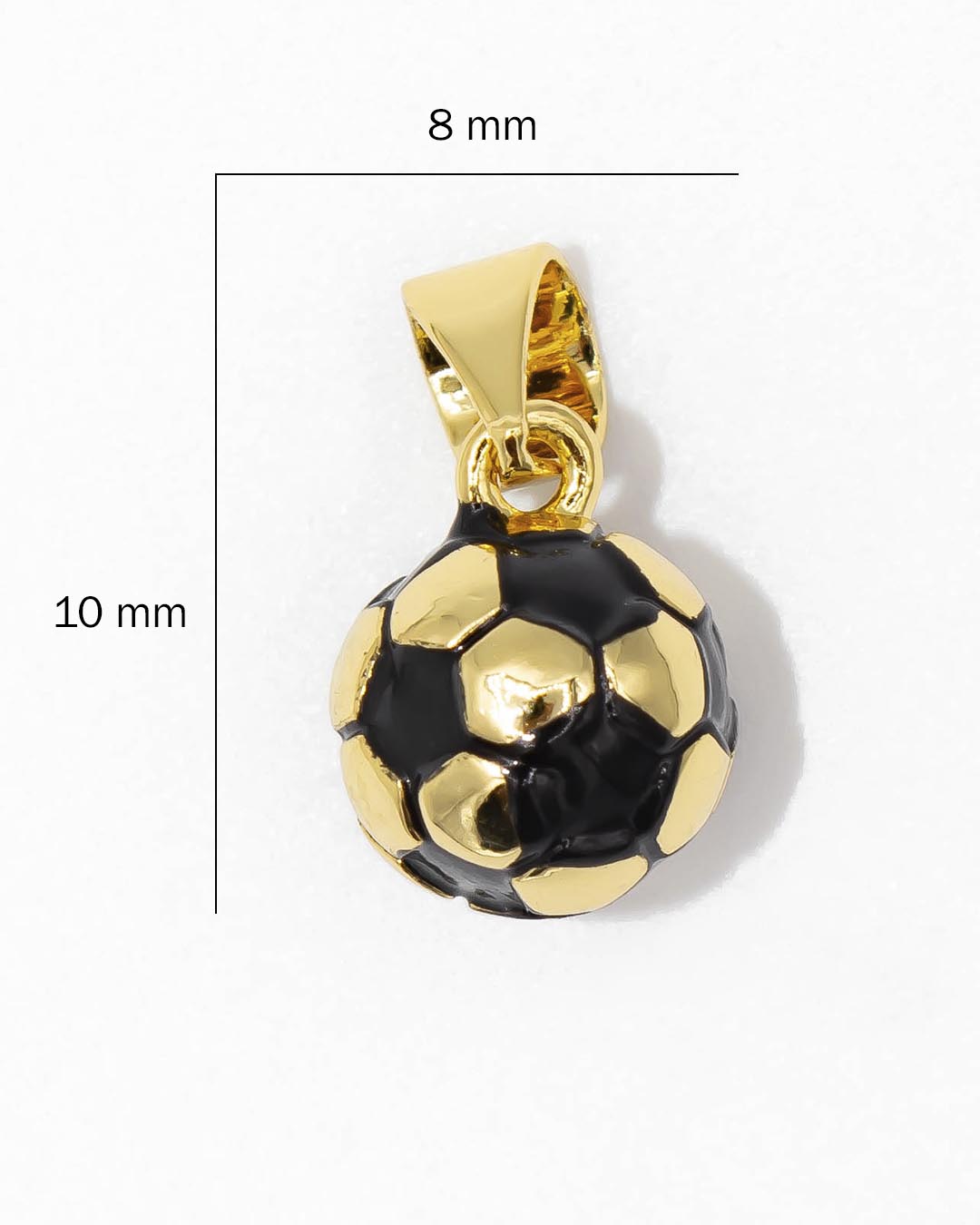 Dije balón de fútbol