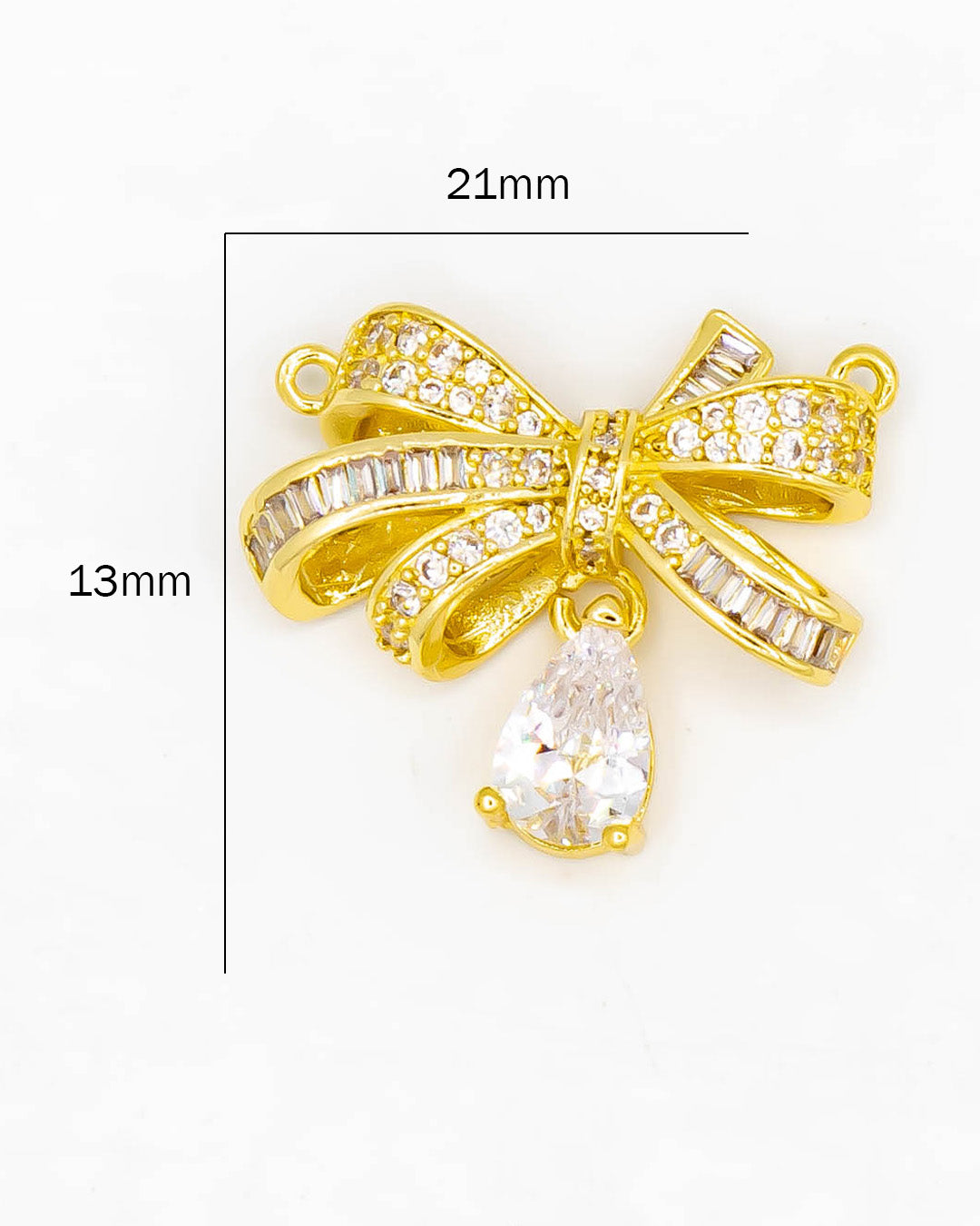 Dije moño doble argolla