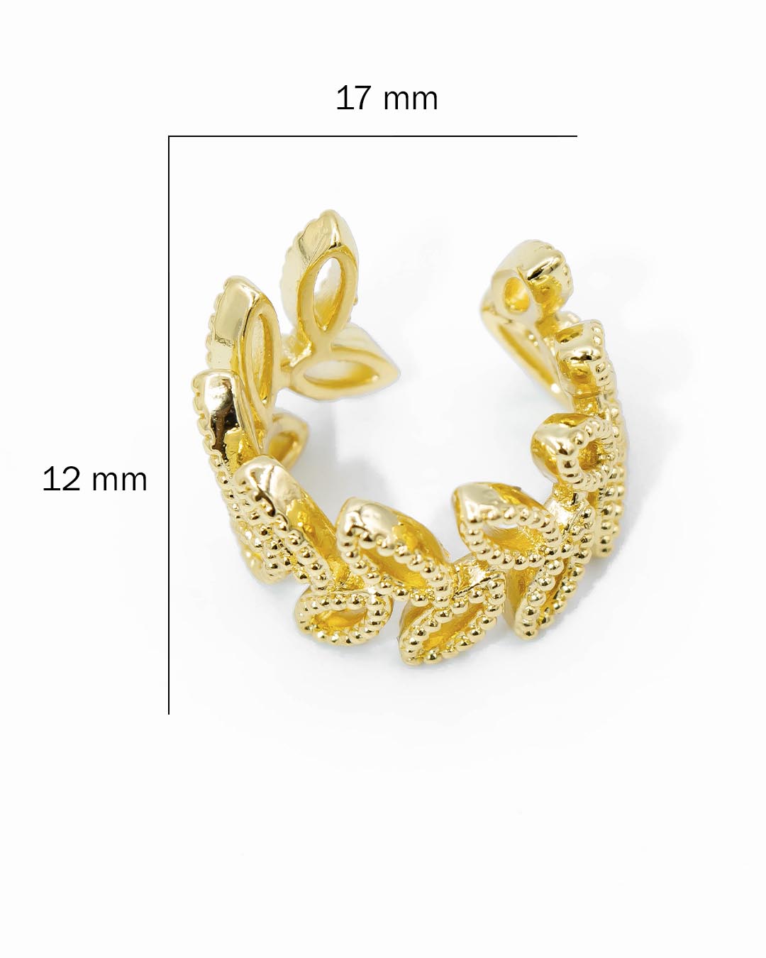 Earcuff espiga silueta