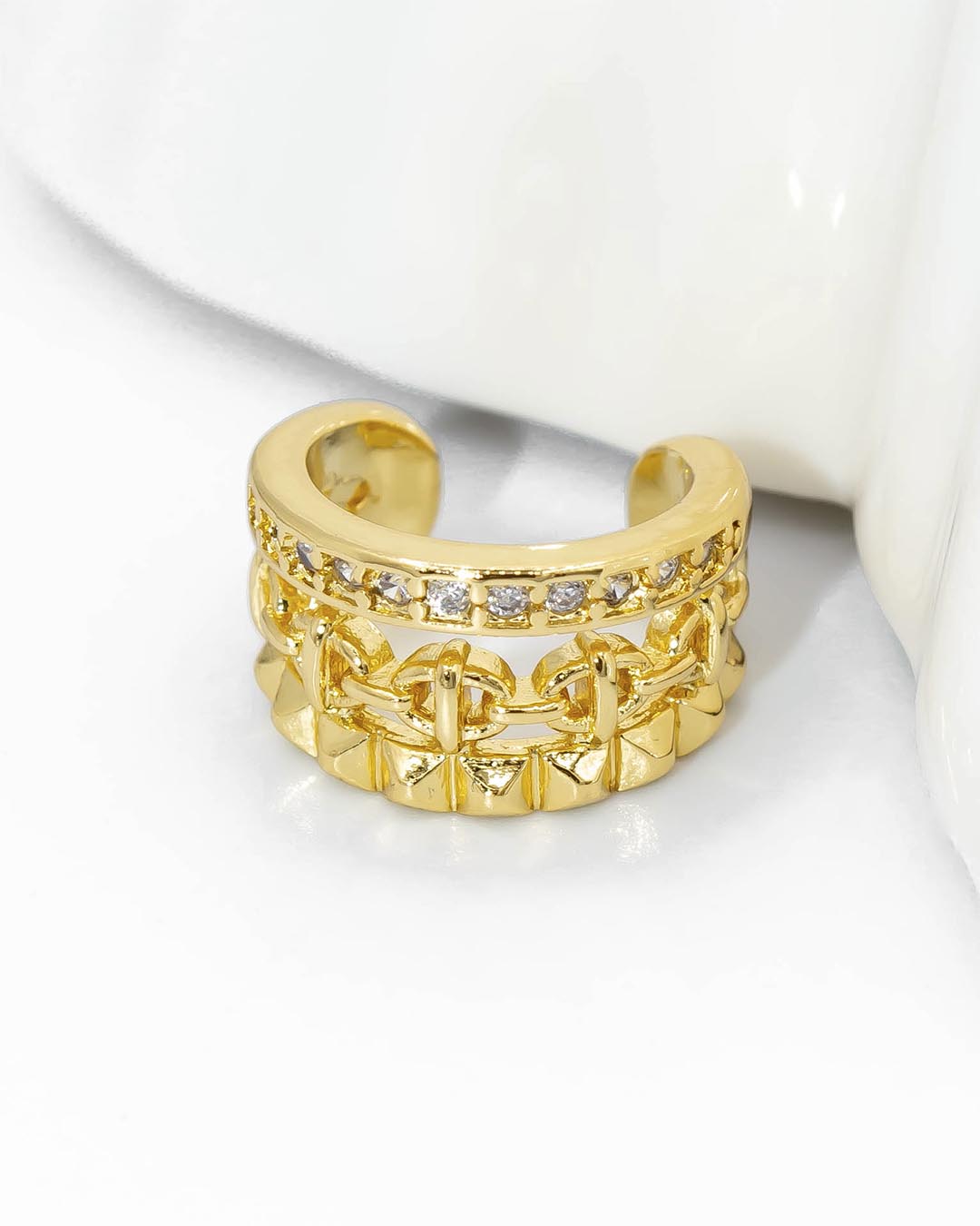 Earcuff triple cadena