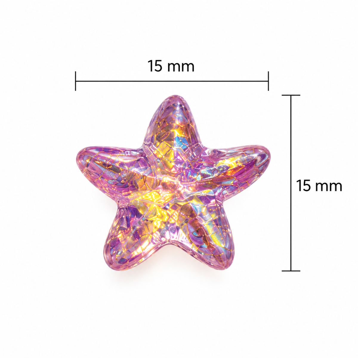 Dije pasador estrella de mar