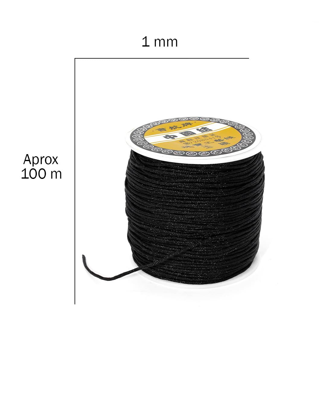 Hilo chino 1mm negro