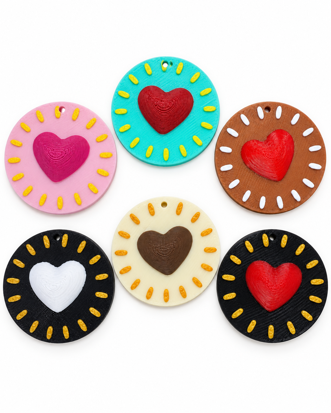 Dije circulo corazón
