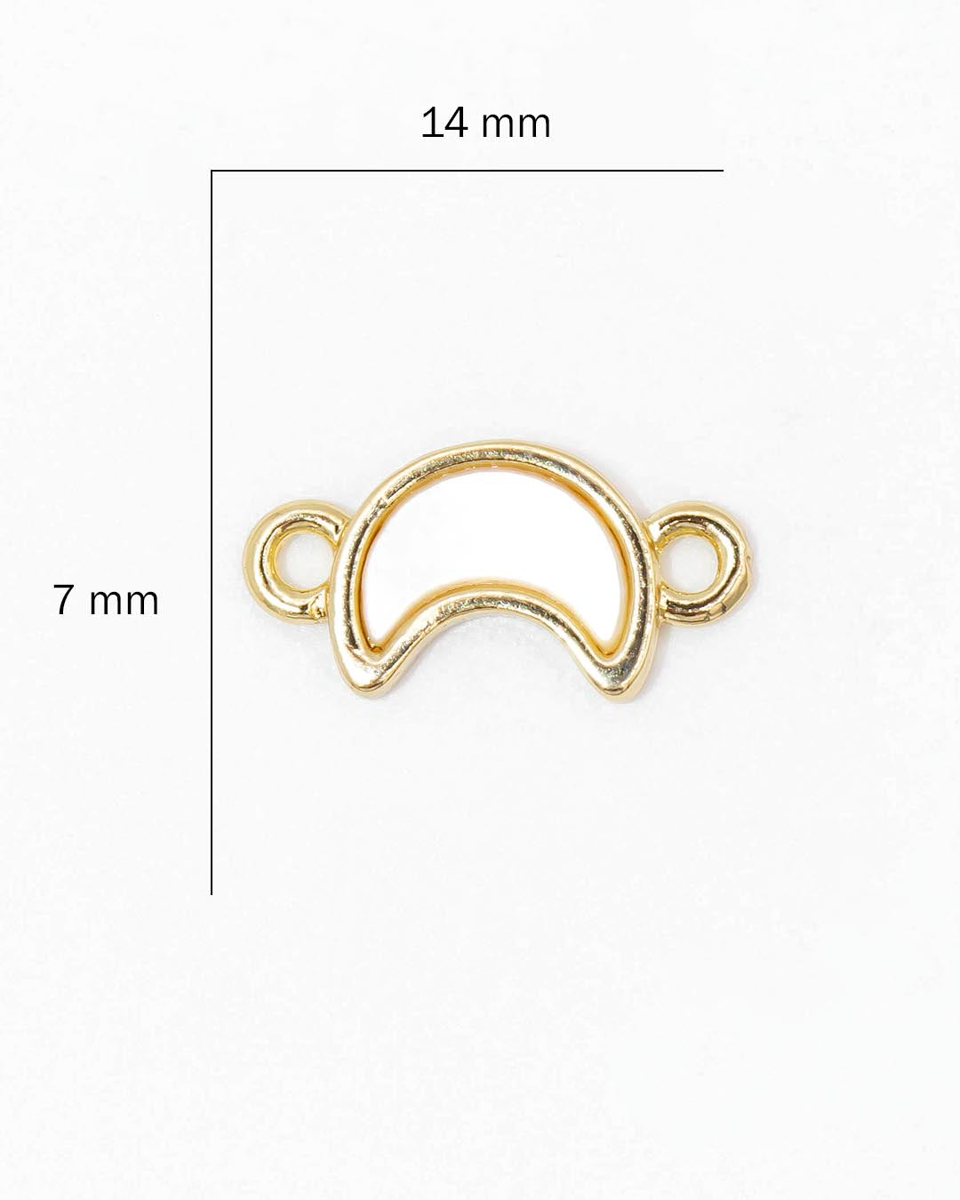 Dije pulsera luna nácar