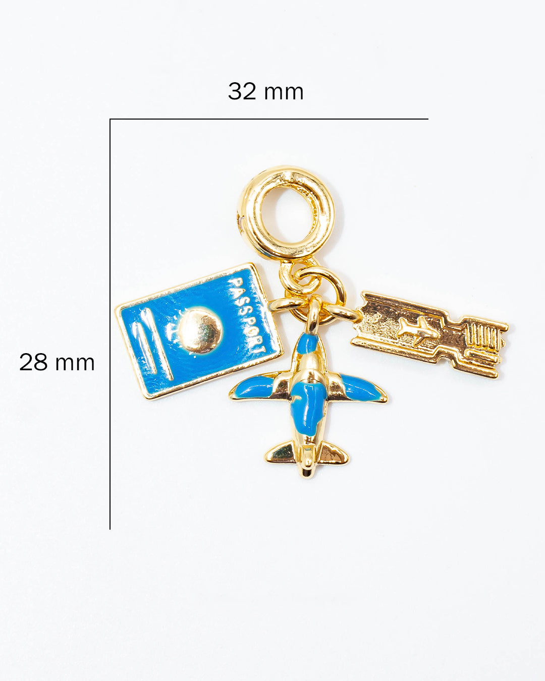 Charm viaje azul