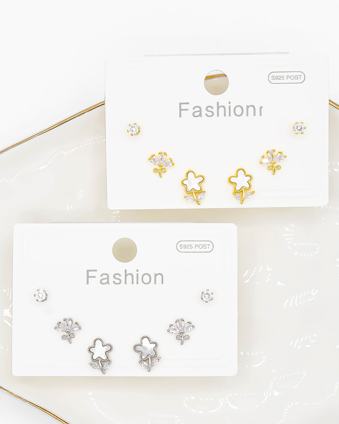 Set triple topo flor