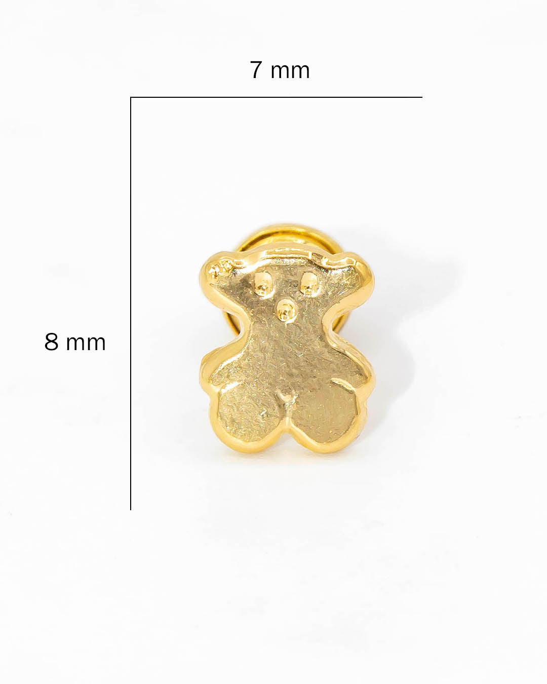 Oro laminado topo oso plano