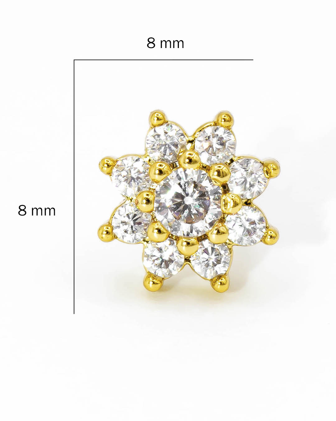 Topo flor piedras