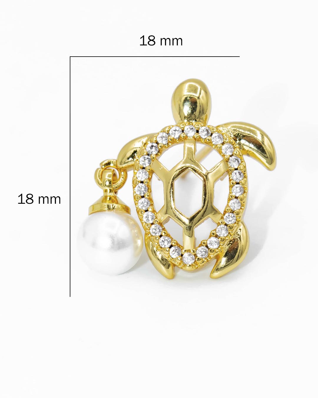 Topo tortuga con perla