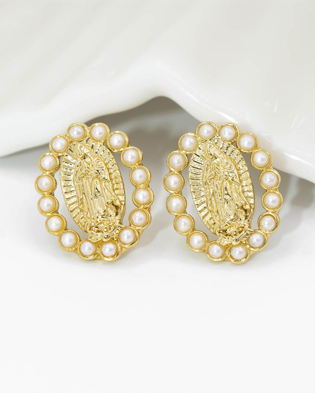 Topo virgen con perlas