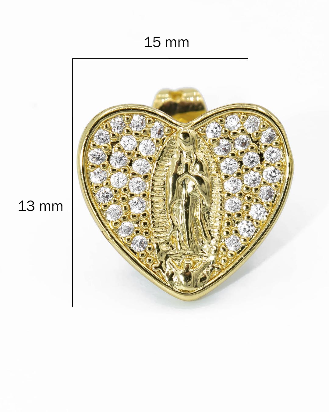 Topo corazón virgen guadalupe