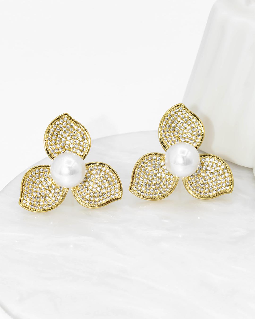 Topo flor perla grande