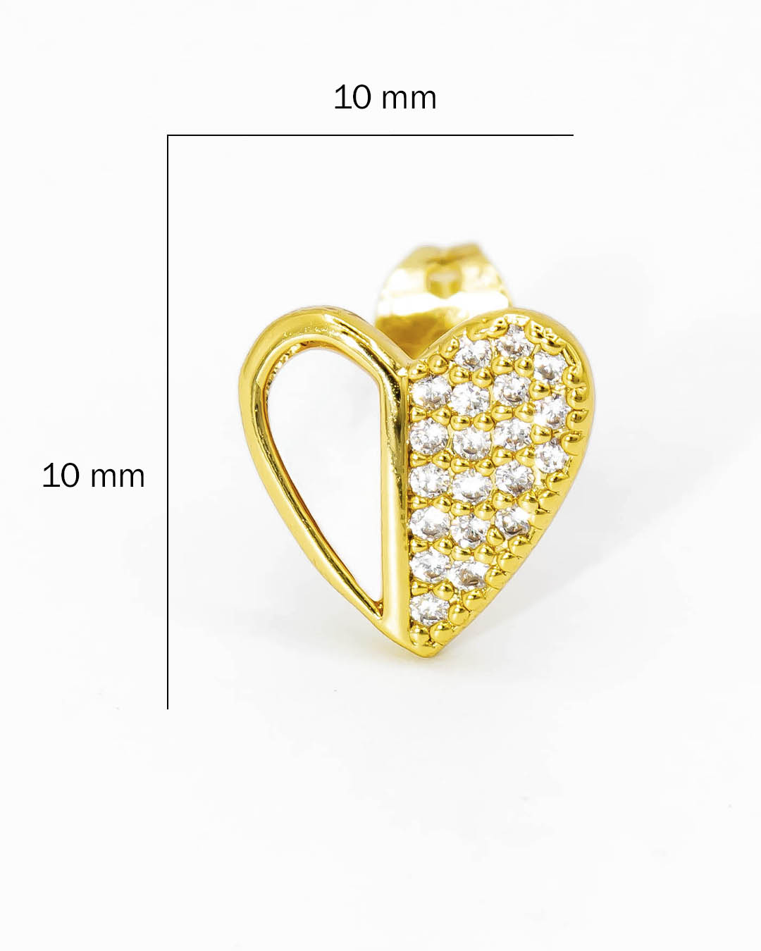 Topo corazón nácar