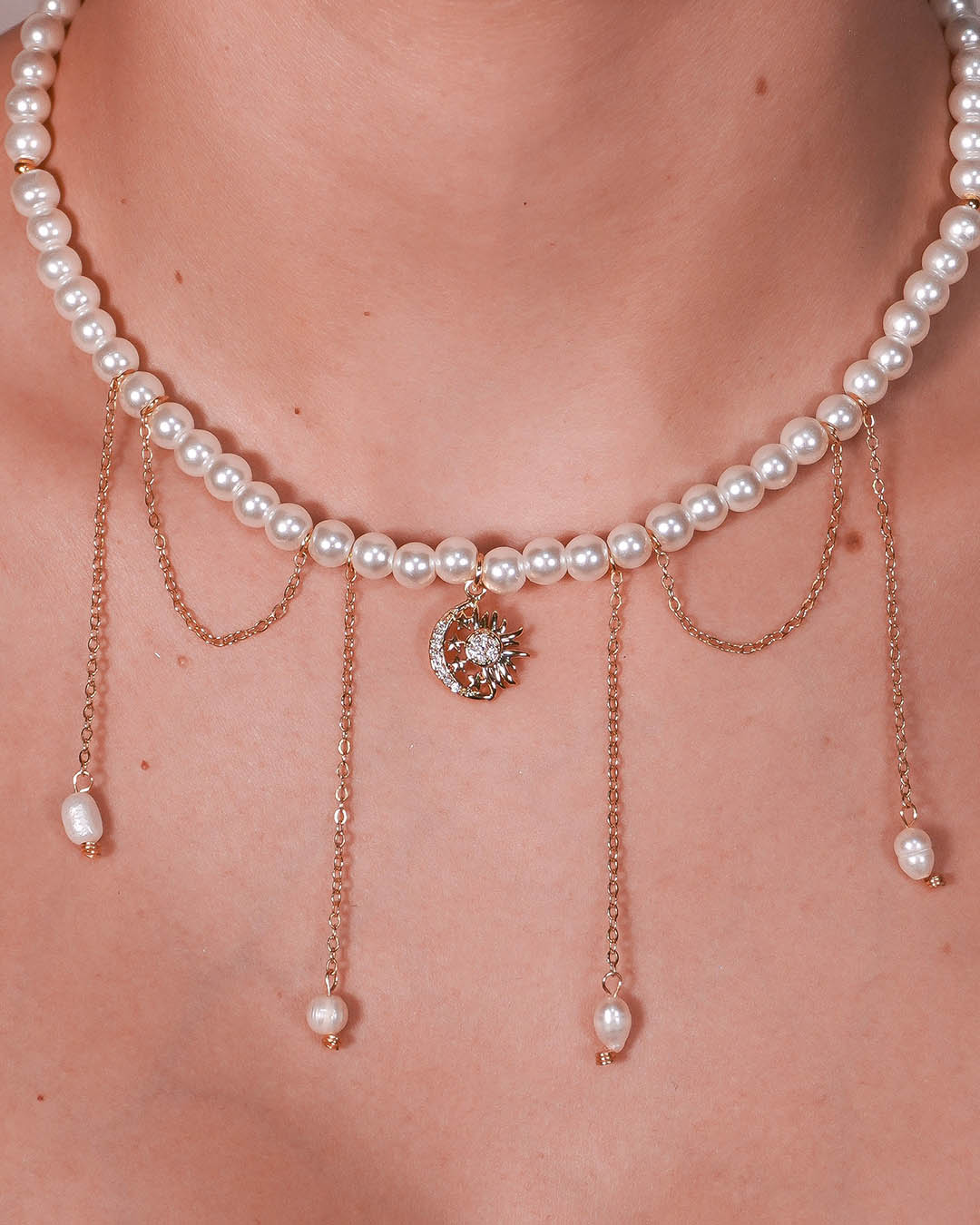 VALGATA choker sol y luna