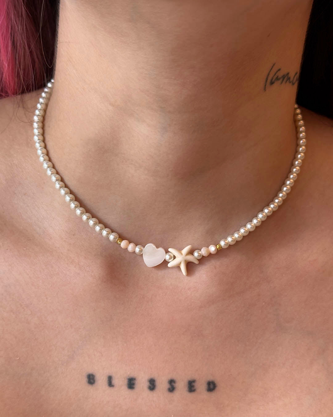 VALGATA choker corazón y estrella
