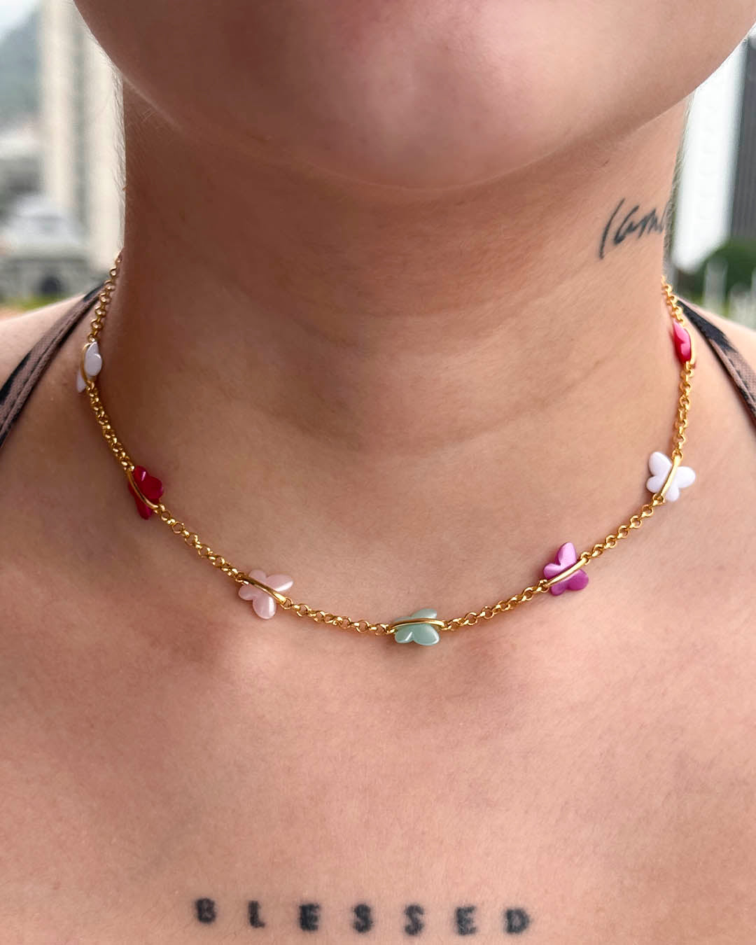 VALGATA choker mariposas