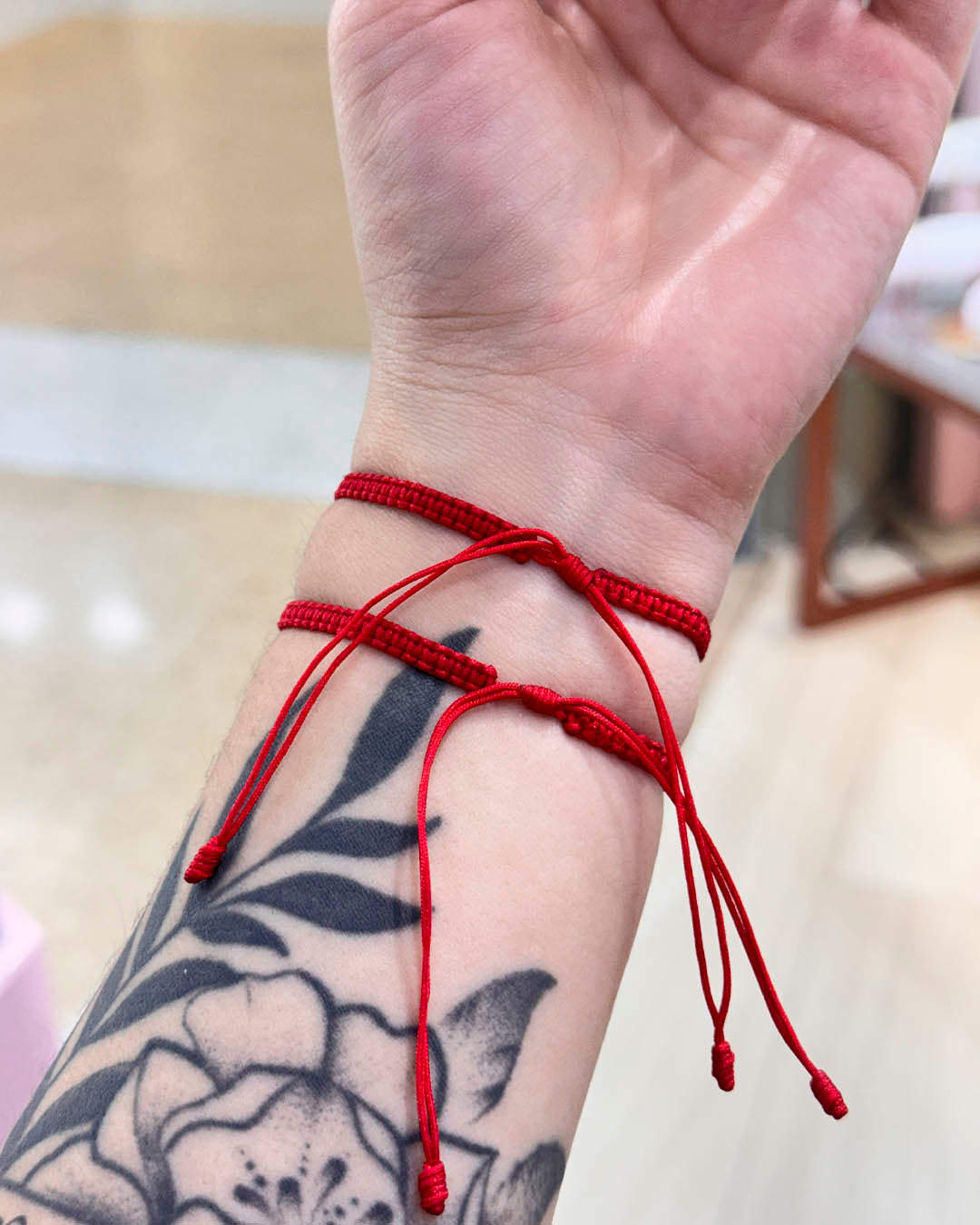 VALGATA pulsera x2 balín liso en oro laminado