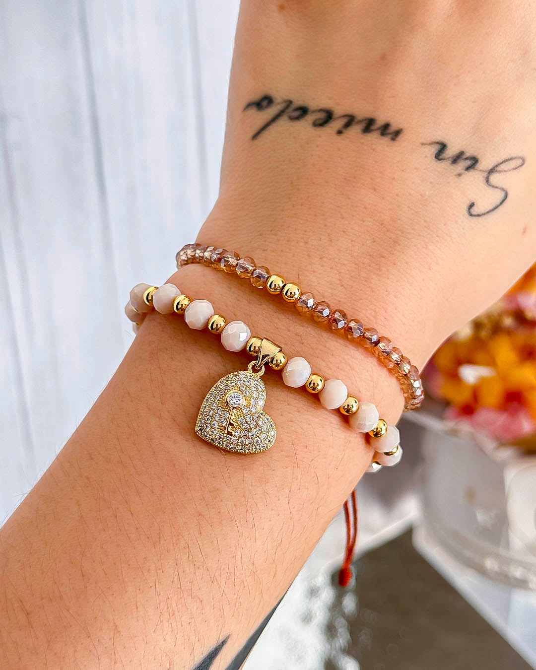 VALGATA pulsera murano y corazón