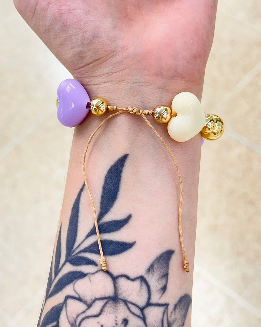 VALGATA pulsera balines corazones