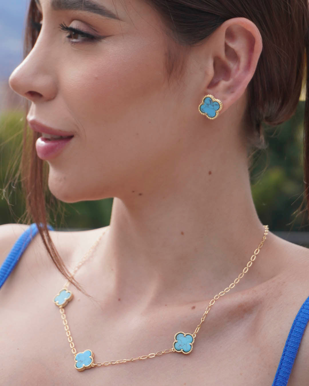 VALGATA set trébol azul