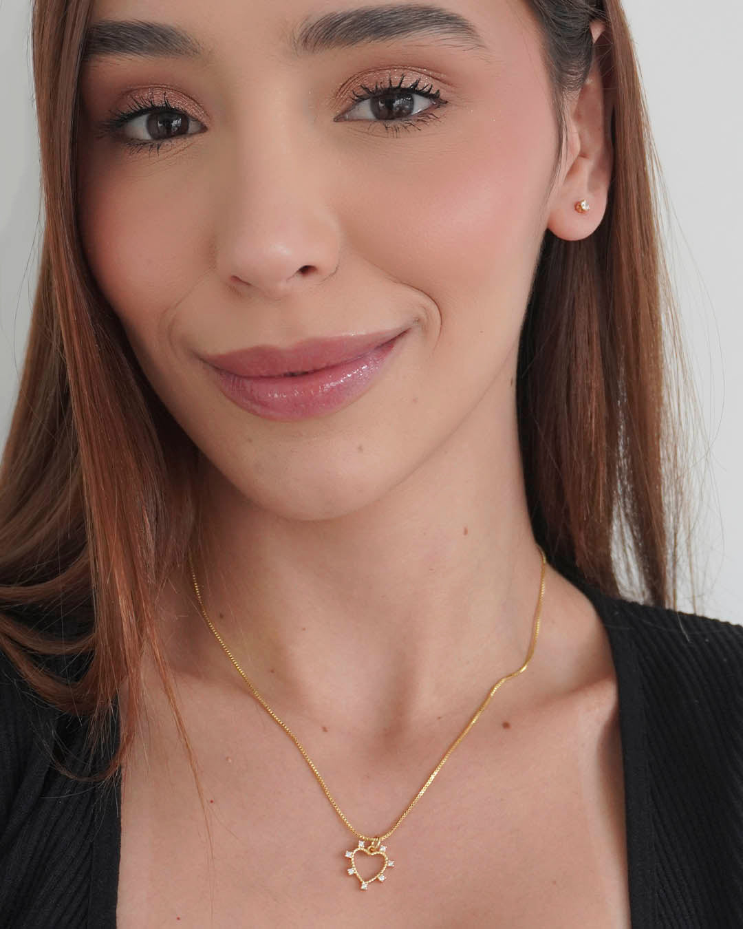 VALGATA set corazón circón