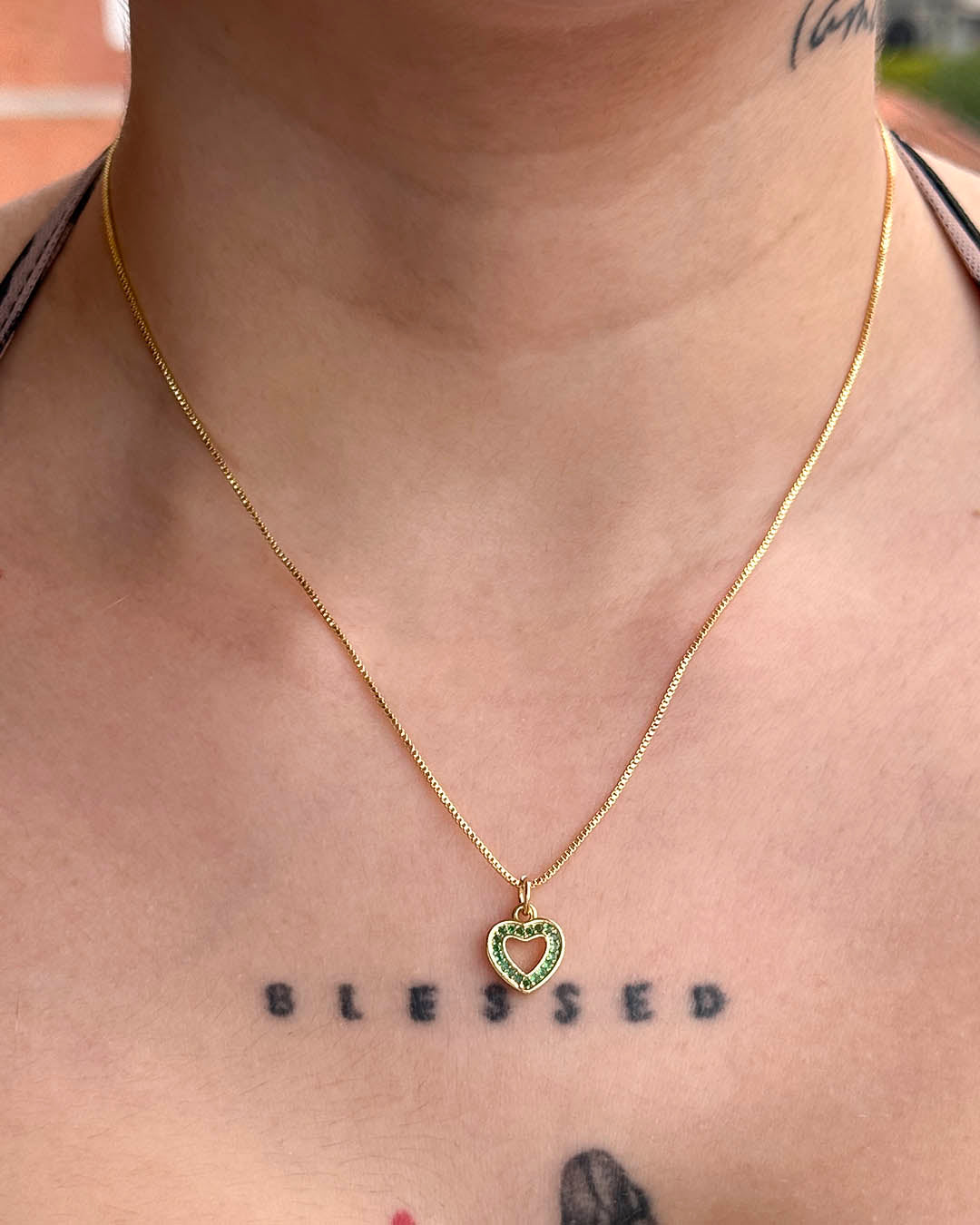 VALGATA set corazón verde