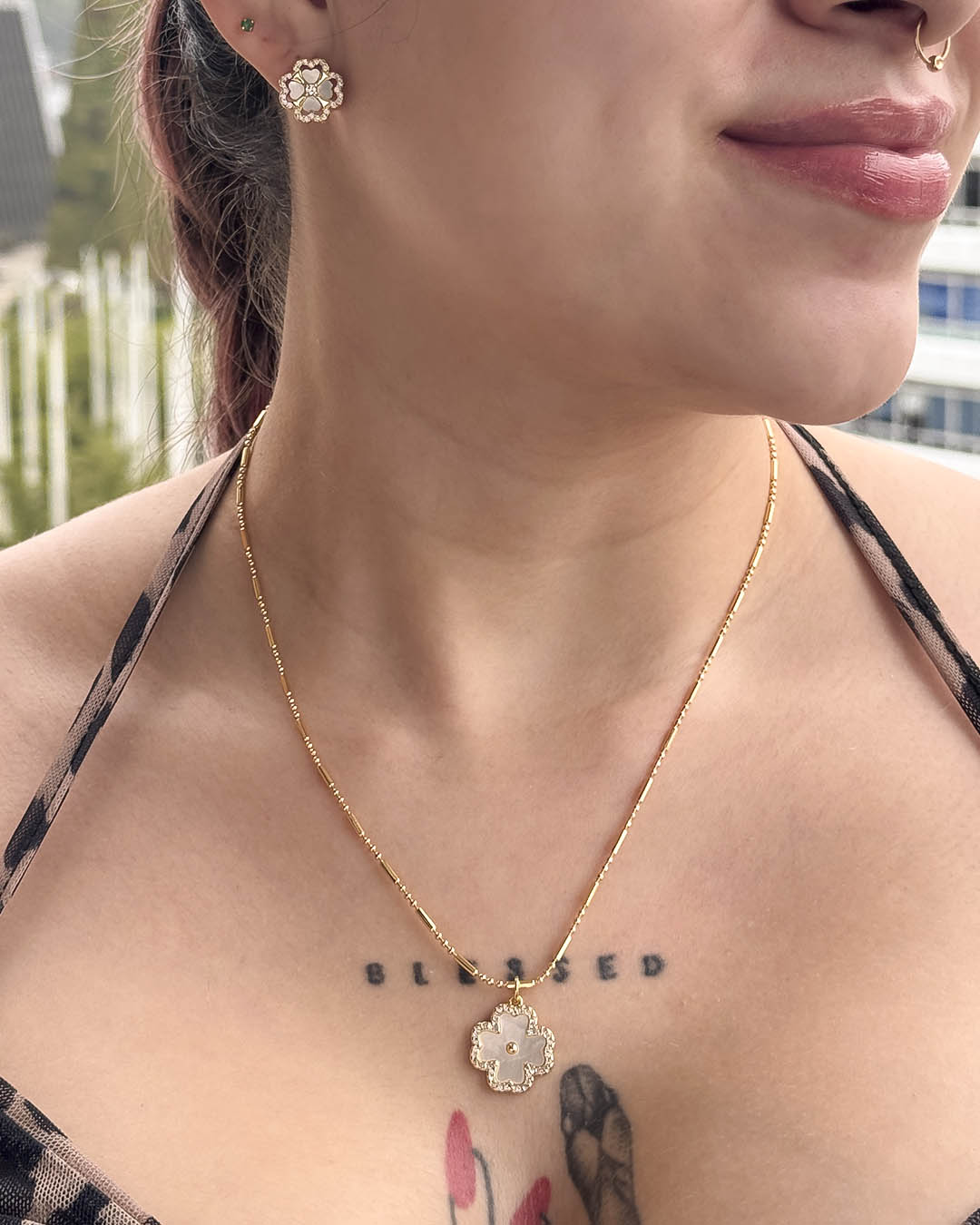 VALGATA set trébol blanco