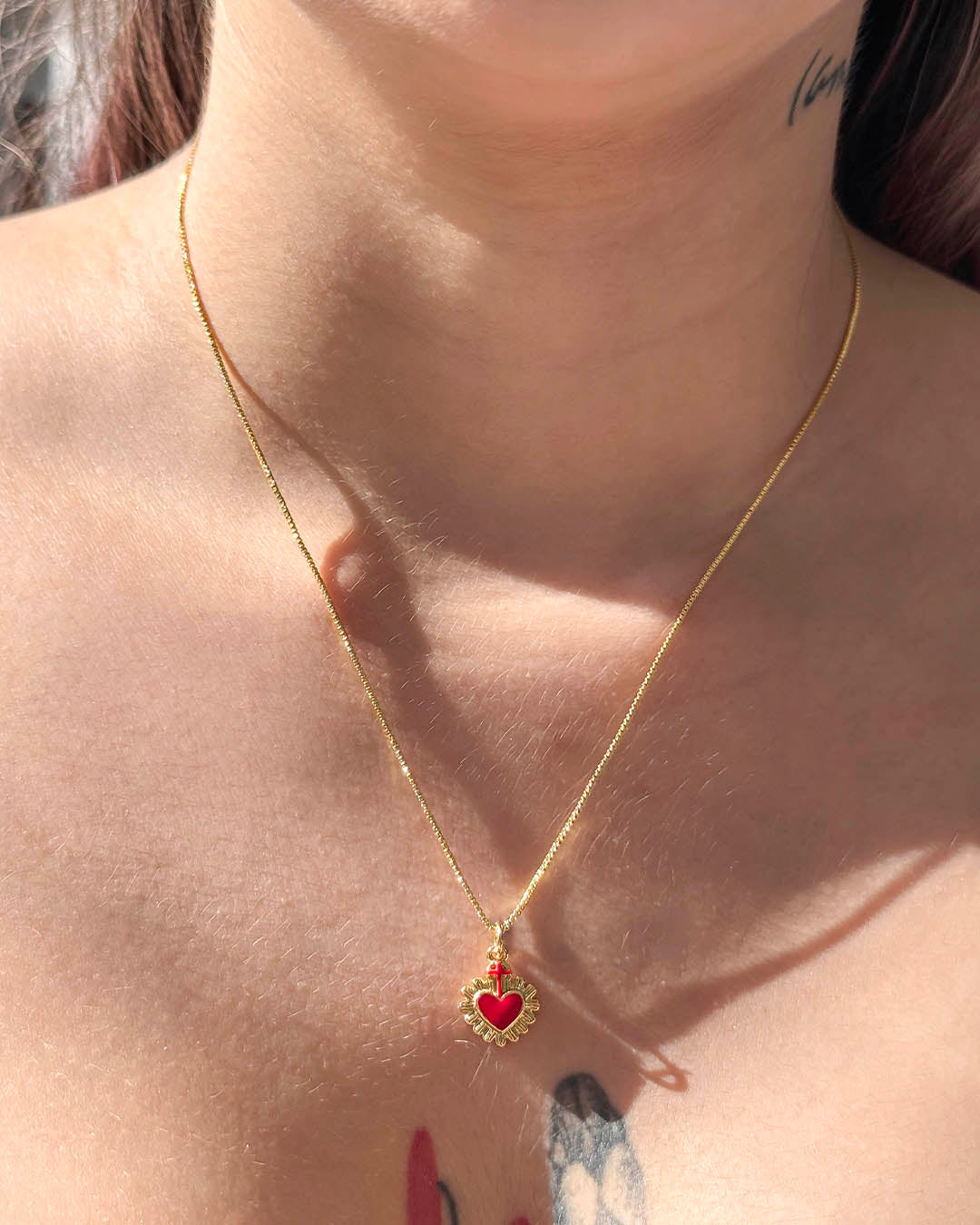 VALGATA set corazón rojo