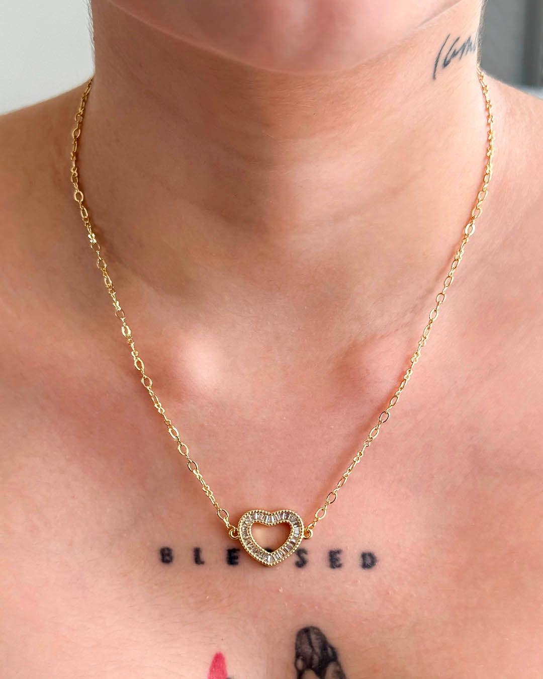 VALGATA set corazón cadena infinita