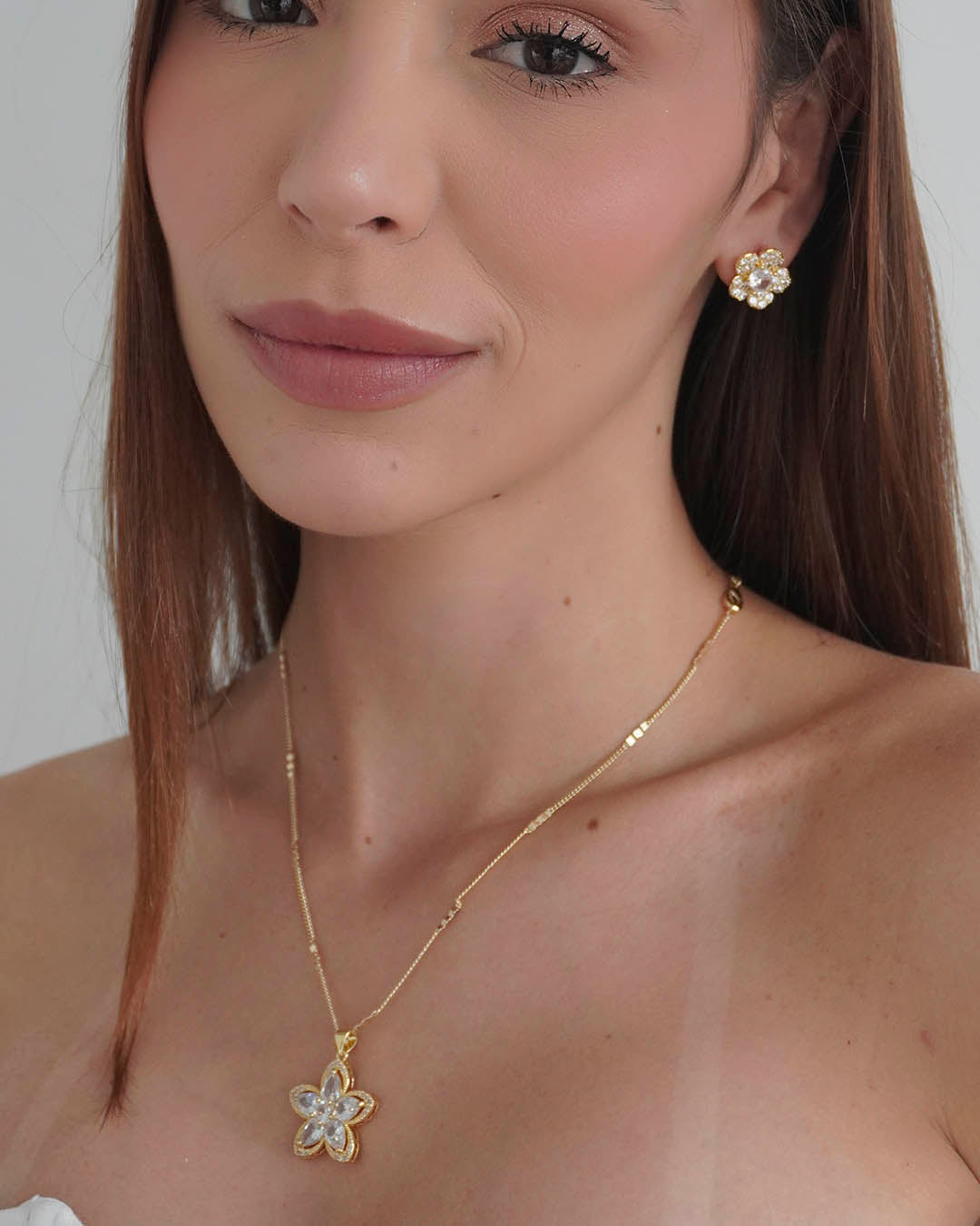 VALGATA set cadena topo flor