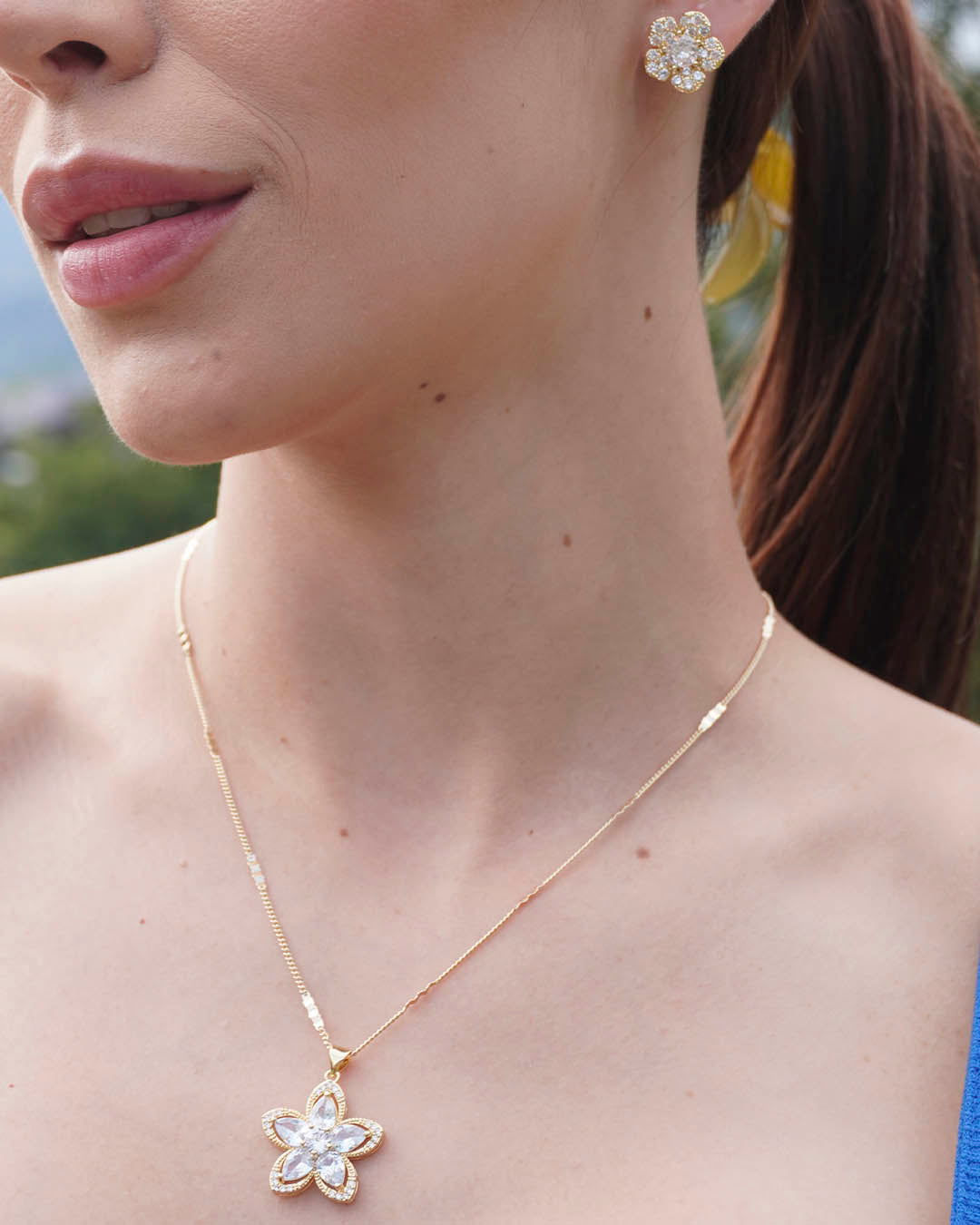 VALGATA set cadena topo flor