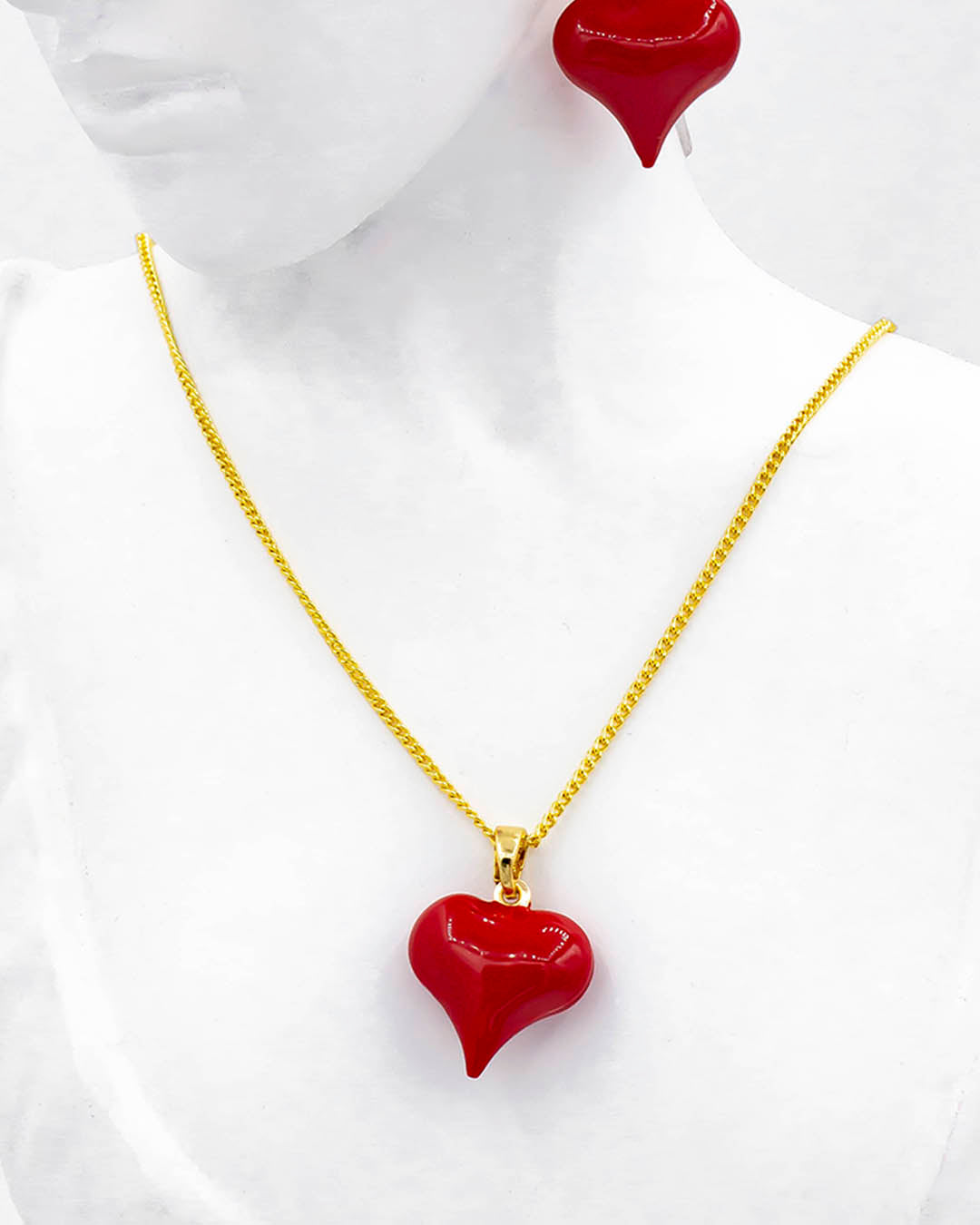 VALGATA set corazón rojo