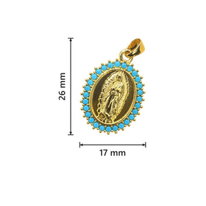 Dije Virgen de Guadalupe - Medidas