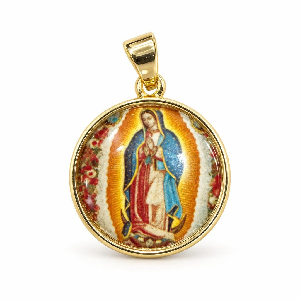 Dijes de imágenes religiosas - Color Virgen de guadalupe